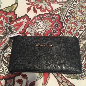 NWT Black Michael Kors credit card wallet